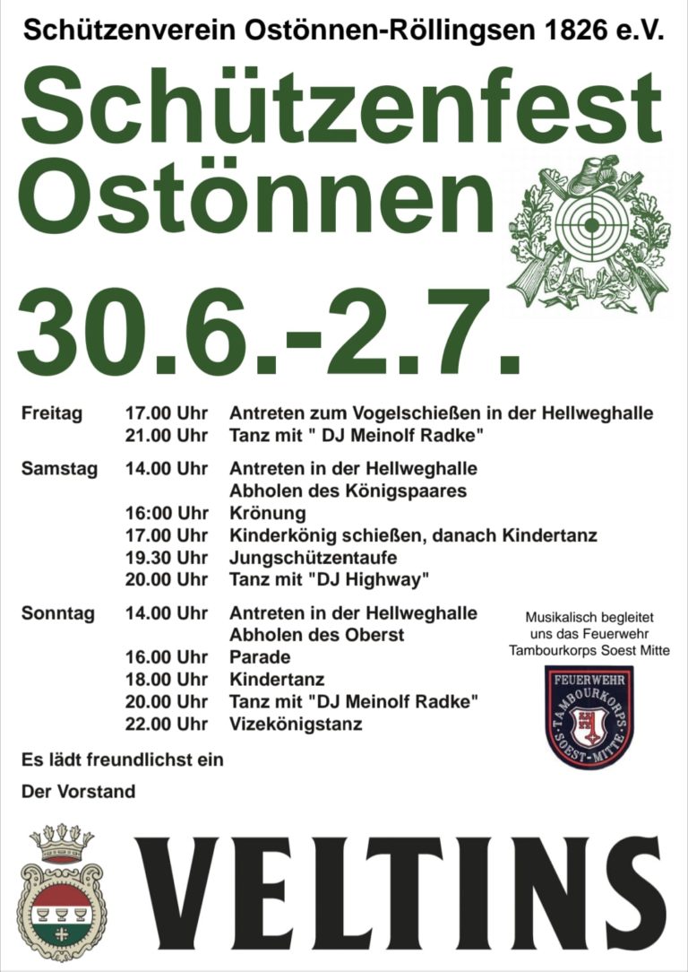 Schützenfest 2023 Schützenverein Ostönnen Röllingsen 1826 e V